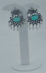 Monalisa Stone Elephant Shape Silver Replica Stud Earring in Berlin