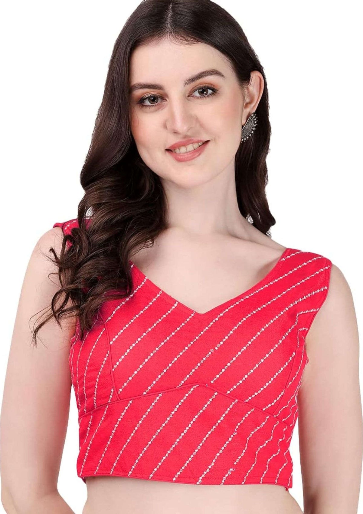 Women's Phantom Silk Solid Sleeveless Blouse in Berlin