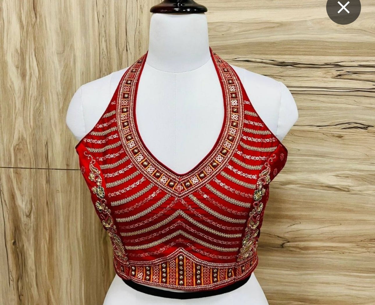 Navratri Special Western Malai Silk Blouse in Germany