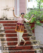 Traditional kedia with tulip pant for Navratri women in Germany
