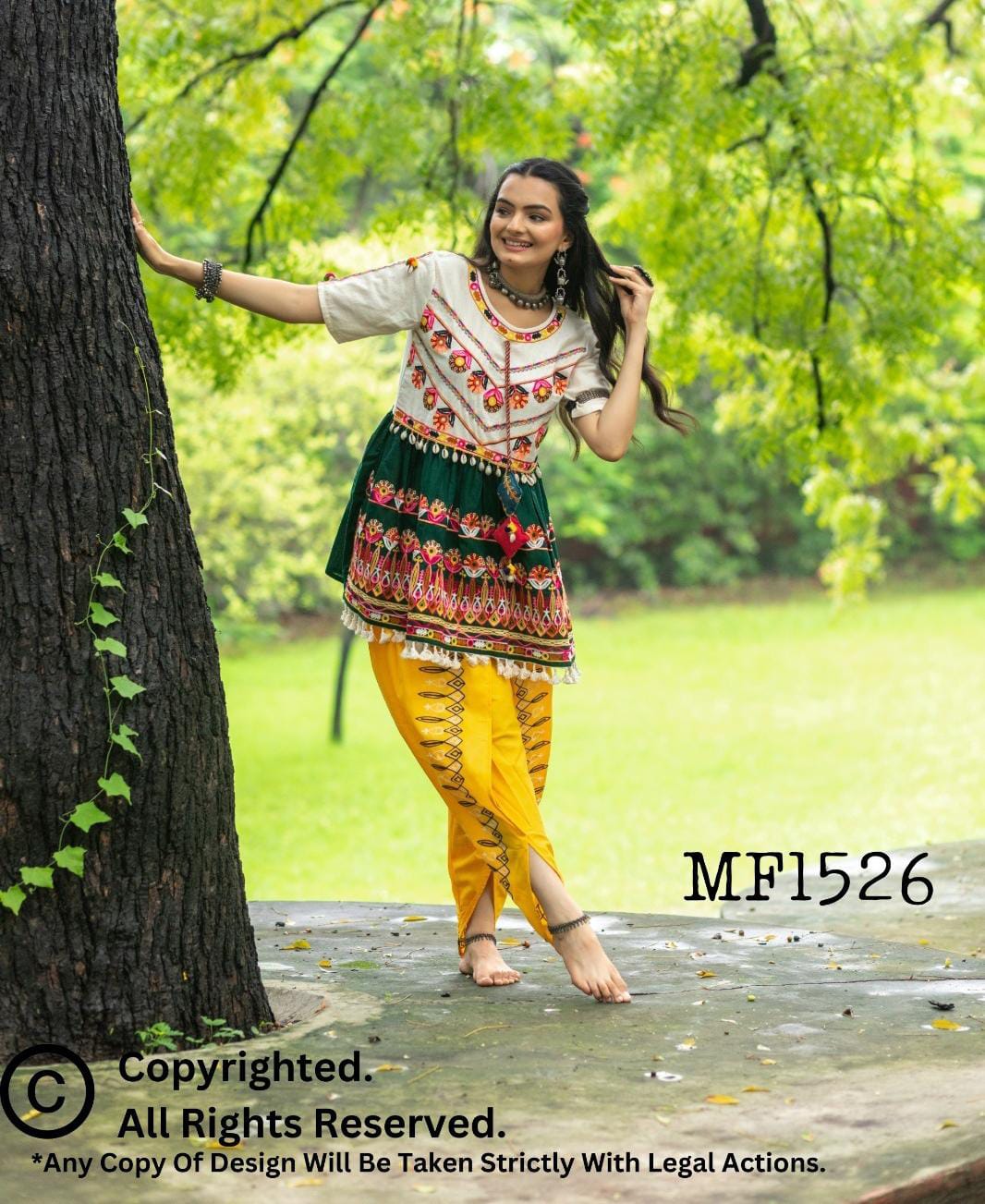 Navratri Garba Special Kedia and Tulip Pants for Women's in Munich