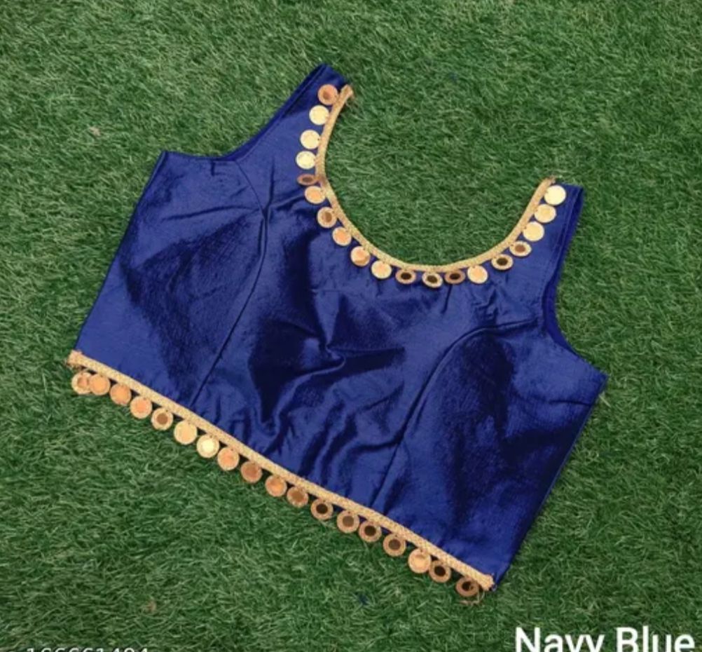 Coin Design Stitched Blouse in Berlin