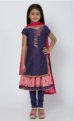 Solid Kurta, Churidar & Dupatta Set in Berlin