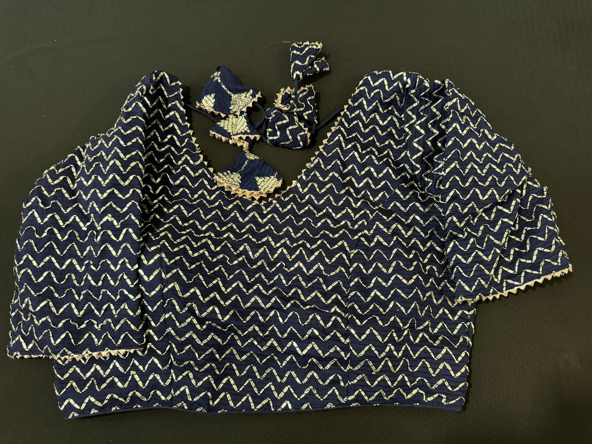 Women Embroidered Back Open Blouse in Munich