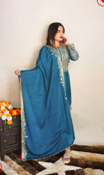 Elegant Pure Chinnon Silk Embroidery Pant Suit in Berlin