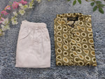 Boys Ethnic Motifs Printed Pure Cotton Kurta with Pyjamas in Berlin