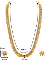 Gold Plated Maharani Haar Necklace with Earrings IN Germany