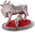 White Metal Cow and Calf in Munich