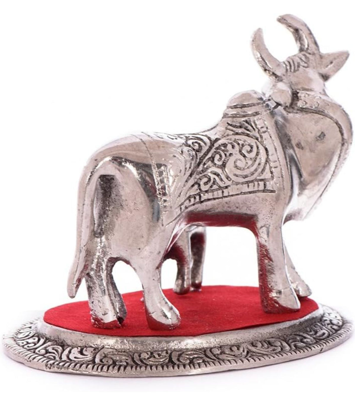 White Metal Cow and Calf in Munich