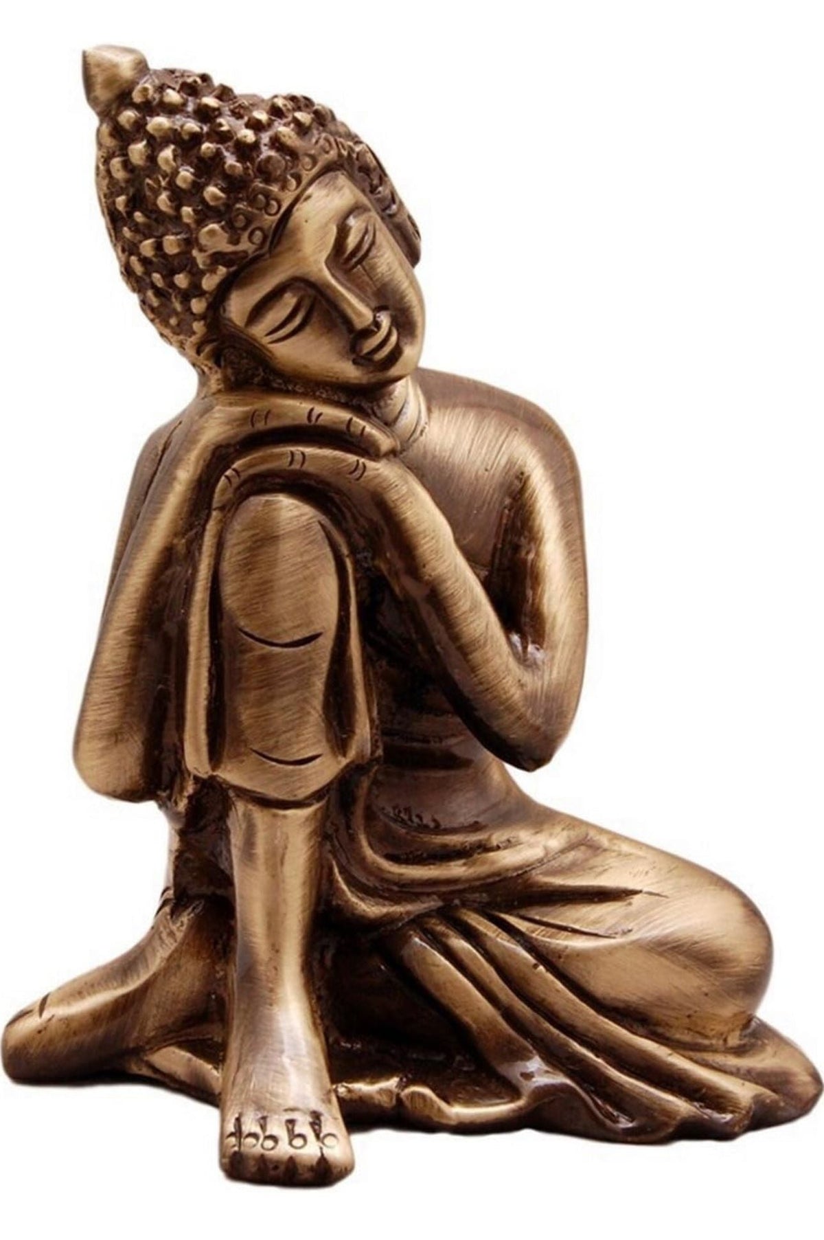Resting Buddha on Knee Metal in Germany