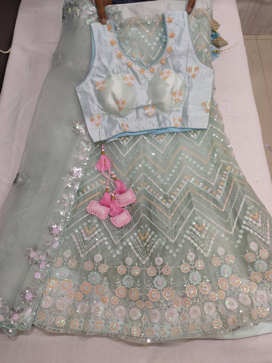 Latest Gota Work Embroidery lehenga in Germany