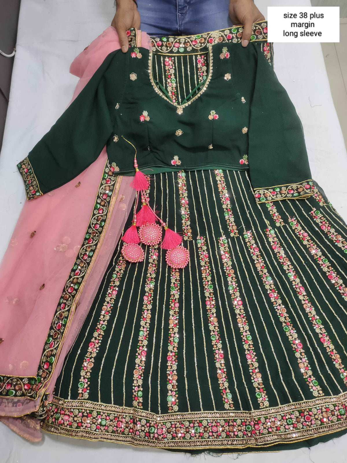 DESIGNER PARTY WEAR SOFT NET LEHENGAS IN BERLIN