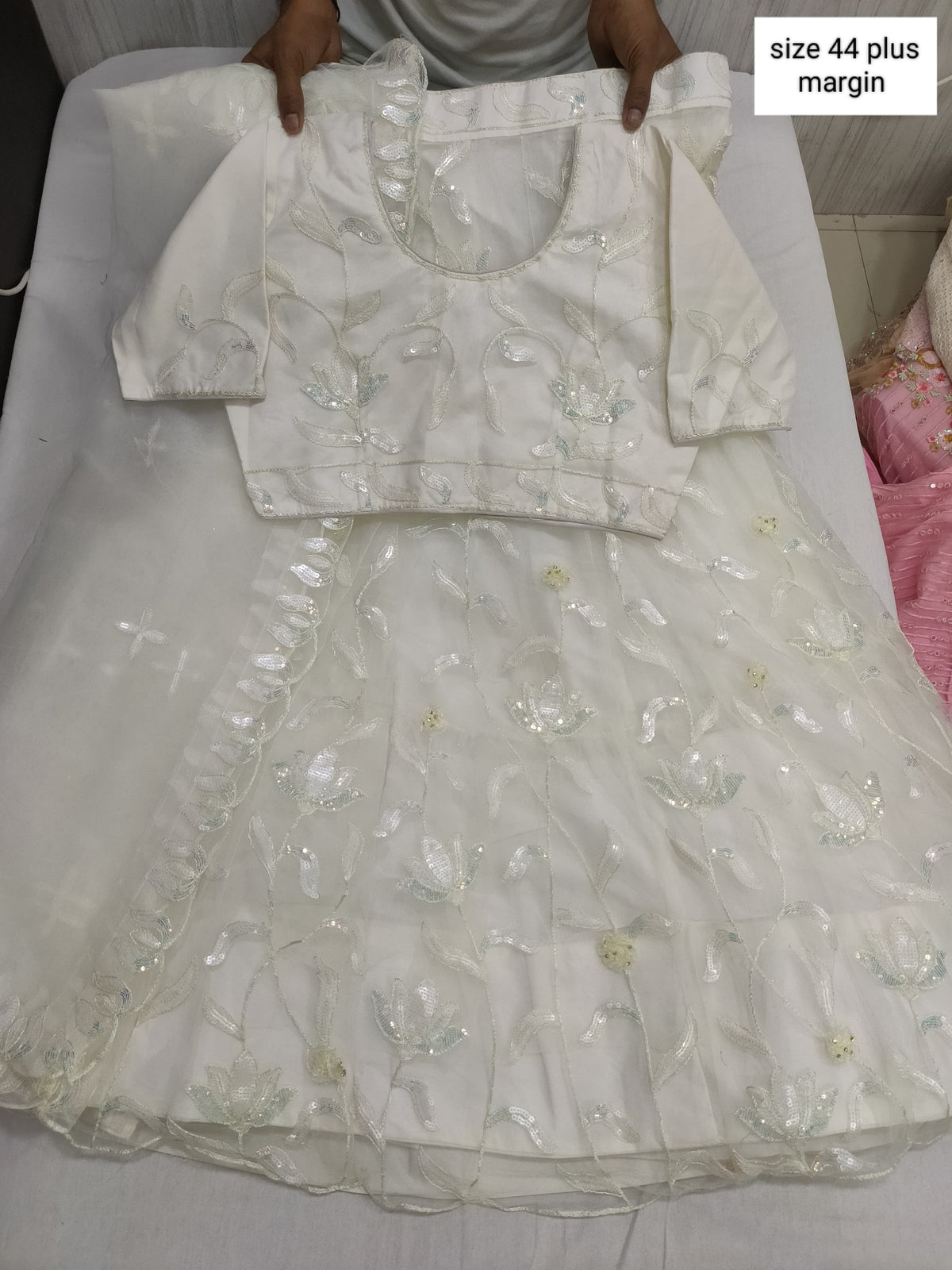 Heavy Embroidered Work Wedding Lehenga in Germany