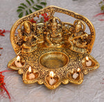 Laxmi Ganesh Saraswati Idol Diya Oil Lamp Deepak in Germany
