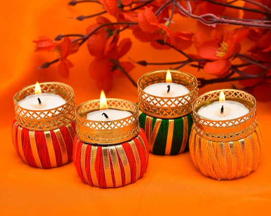 Dholak Diwali Diya  \ Tealight Holder Handcrafted Candle Stand in Berlin