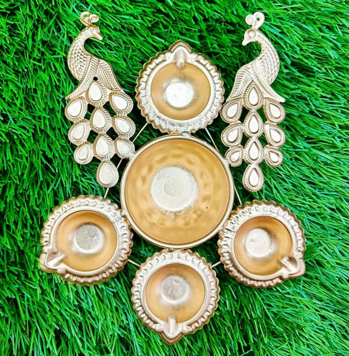 Peacock Pooja Diya Urli with Luxurious and Ornate Design in Germany (Copy)