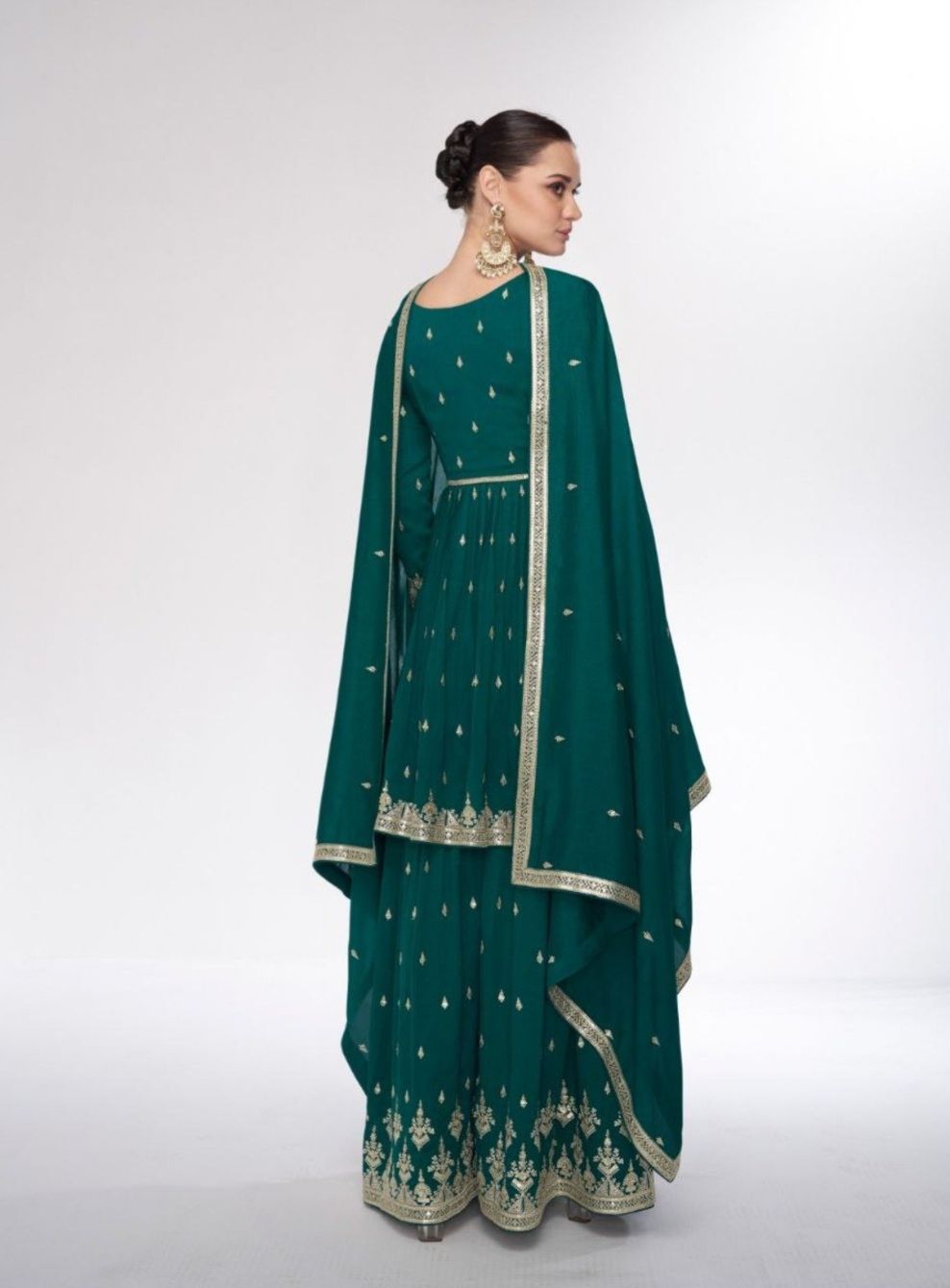 Premium Silk Embroiderd Work Suit With Dupatta in Berlin