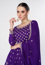 Premium Silk Embroiderd Work Sharara Suit With Dupatta