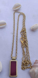 Brass Handmade Gold Plated Rezin Stone Light Weight Chain Necklace in Germany
