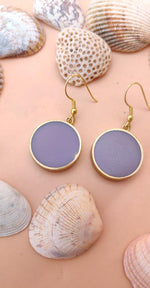 Handcrafted Brass Resin Geometric Shape Circle Earring in Germany