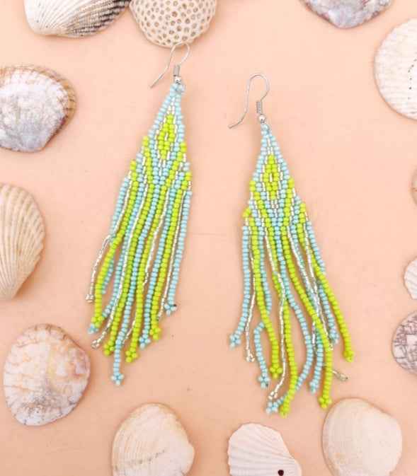 Beaded Earring Neon Color in Berlin