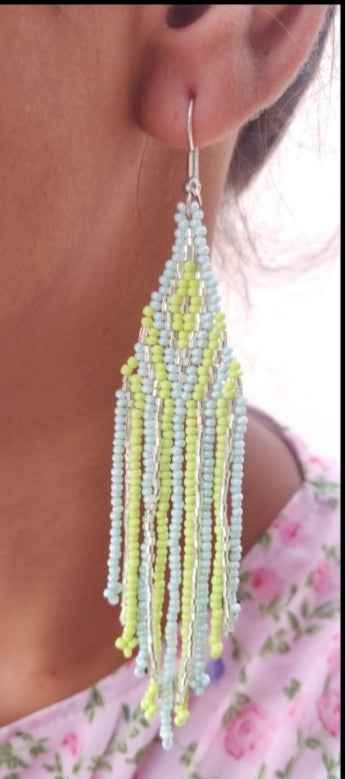 Beaded Earring Neon Color in Berlin