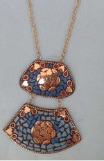 Afghani Tibetan Boho Designer Long Chain Laq Necklace in Germany