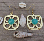 Golden Brass Earrings in Germany