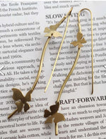 Butterfly Threader Earrings in Munich