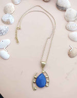 Blue Sapphire Stone Pendant Adjustable For Women in Germany