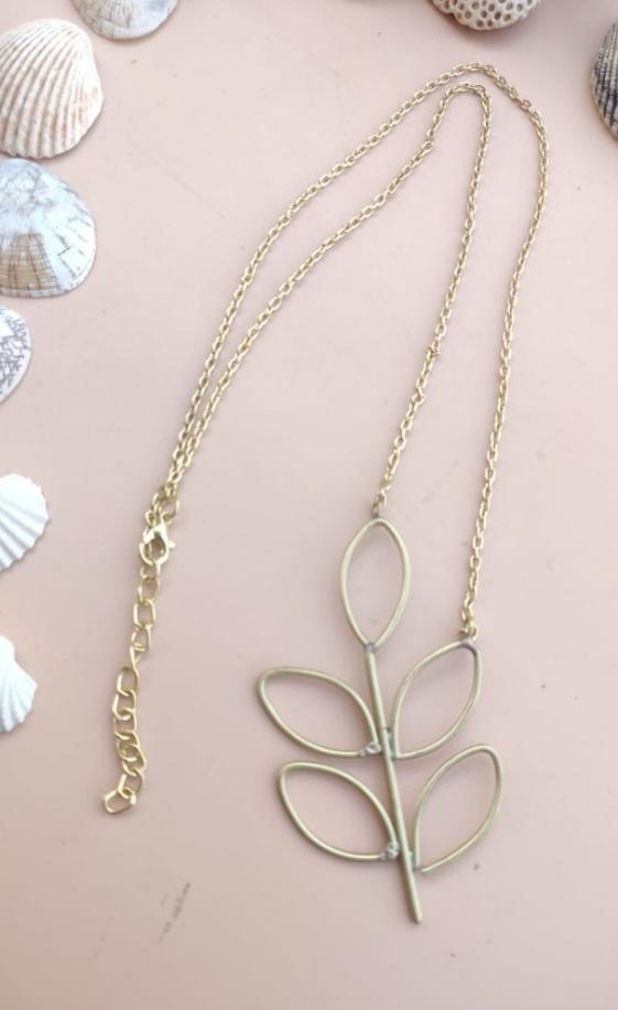 Gold Plated Long Chain Brass Handmade Necklace in Berlin