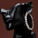 Trendy Design Hoop Earrings Silver in Berlin