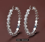 Trendy Design Hoop Earrings Silver in Berlin