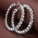 Trendy Design Hoop Earrings Silver in Berlin