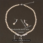 Latest Stylish Design Fancy Pearl Necklace with Earrings