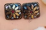RECTANGLE SHAPE BOHO AFGANI EARRINGS IN GERMANY