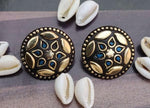 Afghani Boho Design Multi Color Lightweight Laq Stud Earrings in Berlin