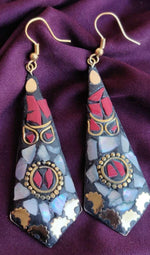 Afghani Tibetan Laq Designer Light Weight Earring ijn Germany