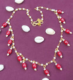 Handmade Lightweight Pearl ChainTumbler Choker Necklace in Germany