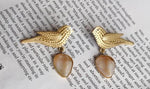 Bird shape earrings in Germany
