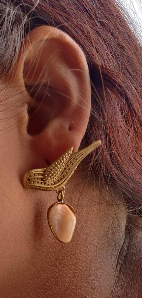 Bird shape earrings in Germany