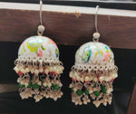 Designer Hand painted Minakari Work Pearl Tessel Jhumka in Berlin