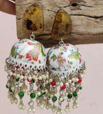Designer Handmade Meenakari Work Jhumki in Germany