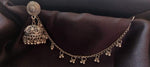Silver Oxidized Stud Jhumka Earrings with Ghungroo Earchain for Women and Girls in Germany