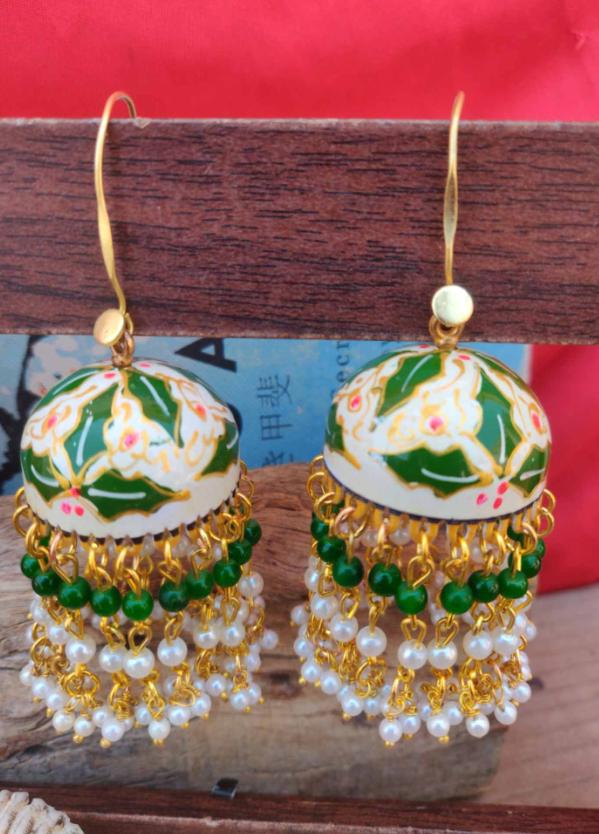 Premium Quality Meenakari Work Jhumka in Berlin