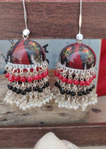Handpainted Meenakari Work Earrings in Munich