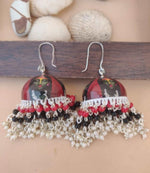 Handpainted Meenakari Work Earrings in Munich