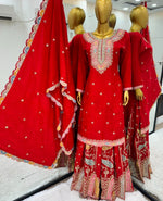 Party Wear Look Fancy Top-Dupatta and Fully Stitched Sharara in Berlin