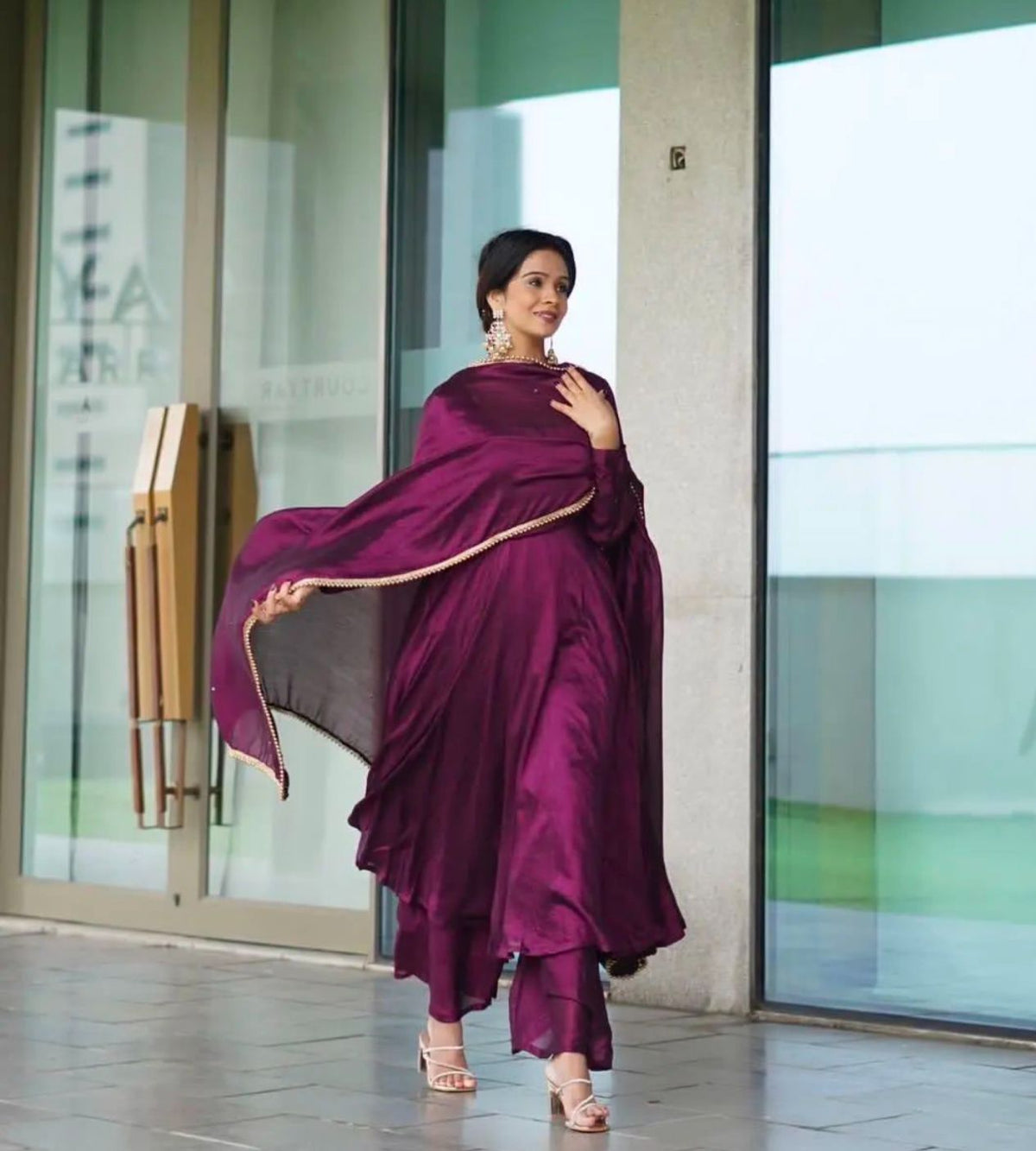 PREMIUM DESIGNER READYMADE ALIA CUT ANARKALI SUIT IN GERMANY