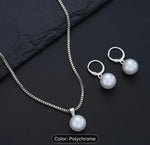 STYLISG PEARL SILVER PLATED CHAIN AND EARRINGS IN BERLIN